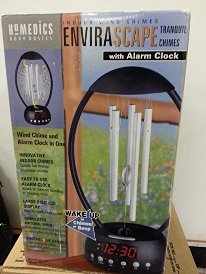 Homedics Envirascape Tranquil Indoor Wind Chimes with Alarm Clock CP-WC200