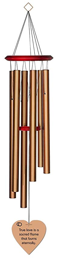 Chimesofyourlife true love-heart-35-bronze True Love Wedding Wind Chime, 35-Inch, Bronze