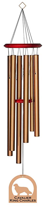 Chimesofyourlife E4349 Wind Chime, Cavalier King Charles/Bronze, 35-Inch