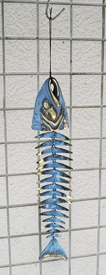 Solid Brass Fish Bone Wind Chime