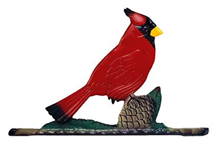 Whitehall Products Decorative Bell with Cardinal, Large, Multicolored