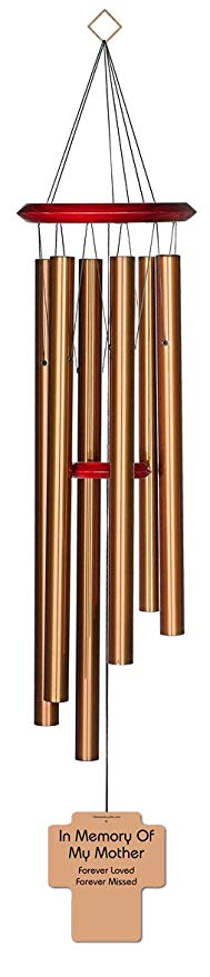 Chimesofyourlife mo-cross-35-bronze Mother Holy Cross Memorial Wind Chime, 35-Inch, Bronze