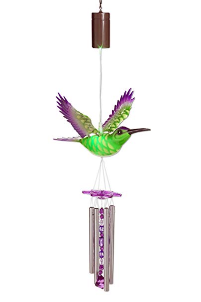 Exhart 53926 Anywhere Windy Wings Humming Bird Wind Chime