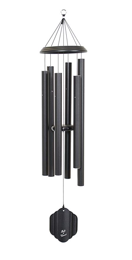 Bells of Vienna 50-inch Windchime, Black