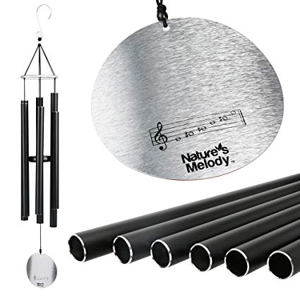 Nature's Melody Wind Chimes for Outdoor, Tuned Metal Tubes, 36”